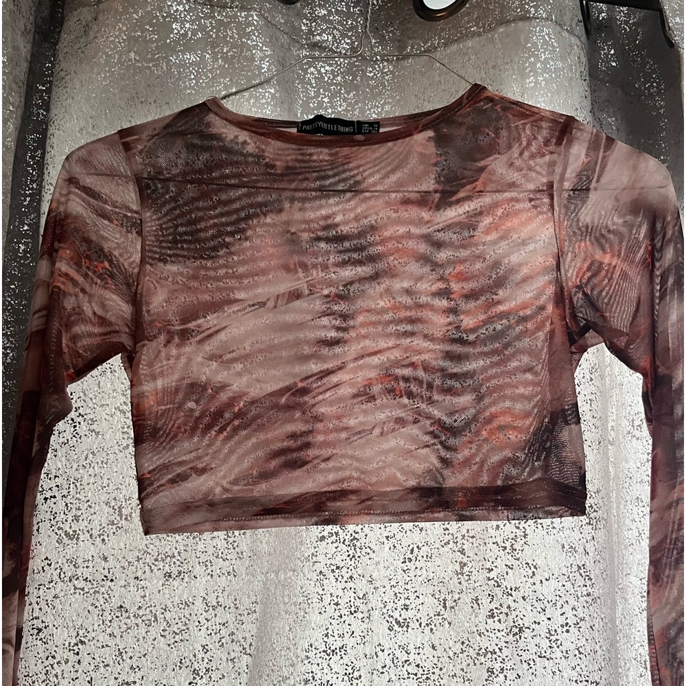 Pretty little thing mesh shirt